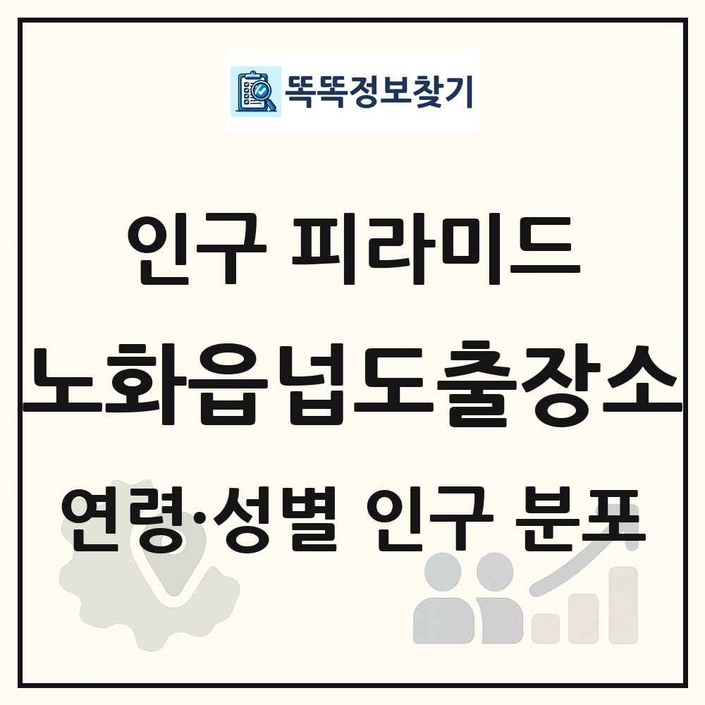 노화읍넙도출장소 인구 피라미드 링크 그림